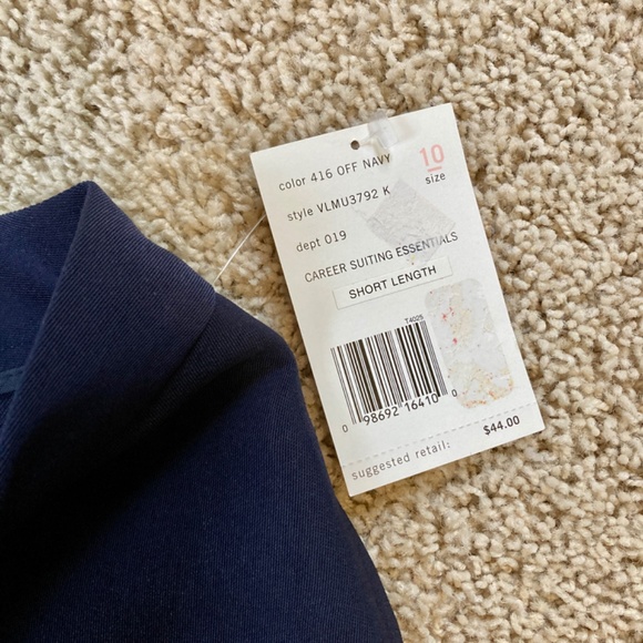 *New* Navy Blue Suit Pants by Villager - 10S - Picture 8 of 9